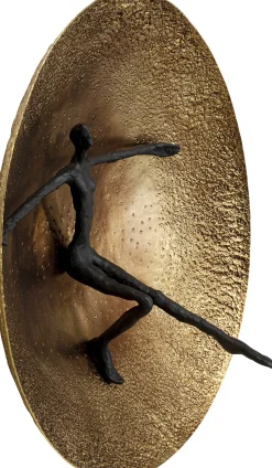 Sale KARE Design Dekoracja ścienna aluminiowa złoto-czarna Ø59 cm - KARE