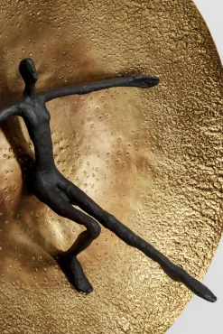 Sale KARE Design Dekoracja ścienna aluminiowa złoto-czarna Ø59 cm - KARE