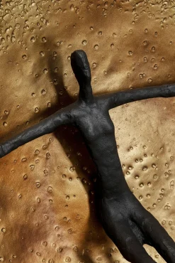 Sale KARE Design Dekoracja ścienna aluminiowa złoto-czarna Ø59 cm - KARE