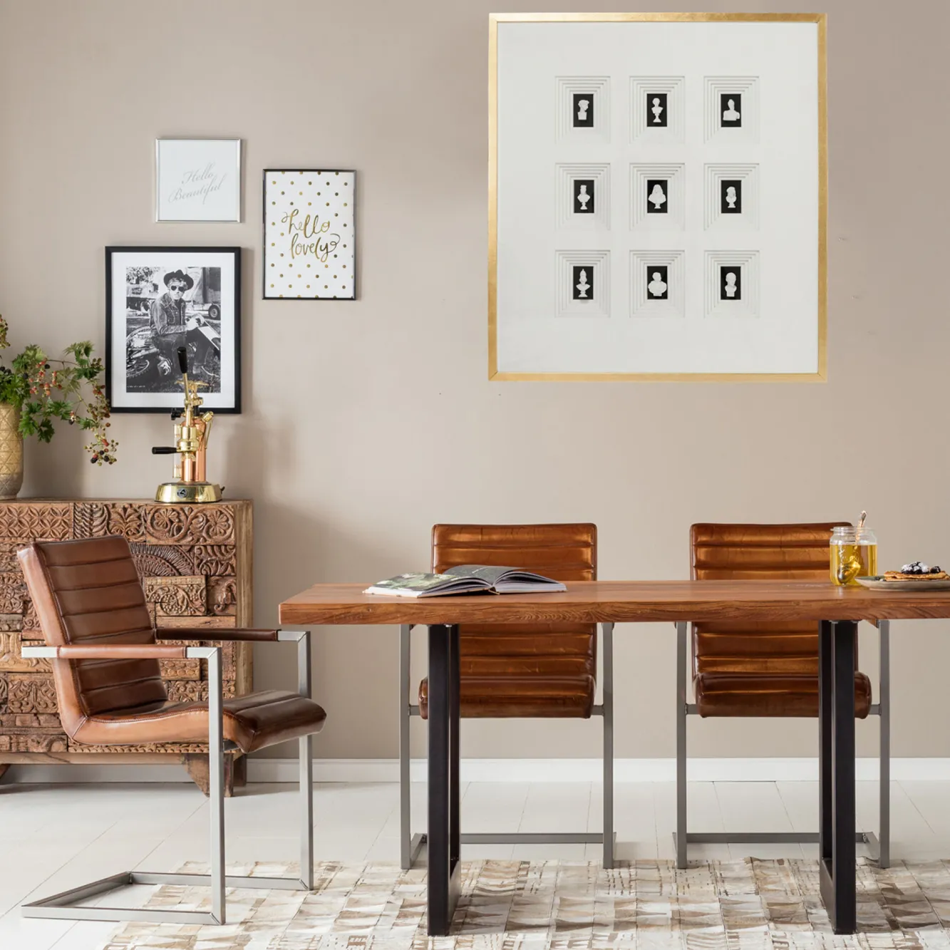 Best KARE Design Dekoracja ścienna Ancient Art Nove 110x100 cm - KARE