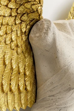 Discount KARE Design Dekoracja ścienna anioł stróż złote skrzydła kobieta 124x71 cm - KARE