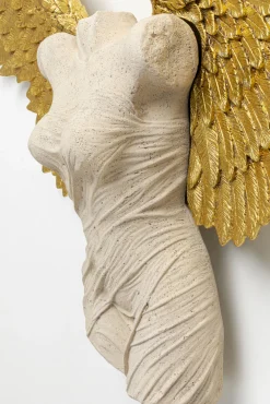 Discount KARE Design Dekoracja ścienna anioł stróż złote skrzydła kobieta 124x71 cm - KARE