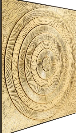 Discount KARE Design Dekoracja ścienna Art Circle 120x120 cm złota - KARE