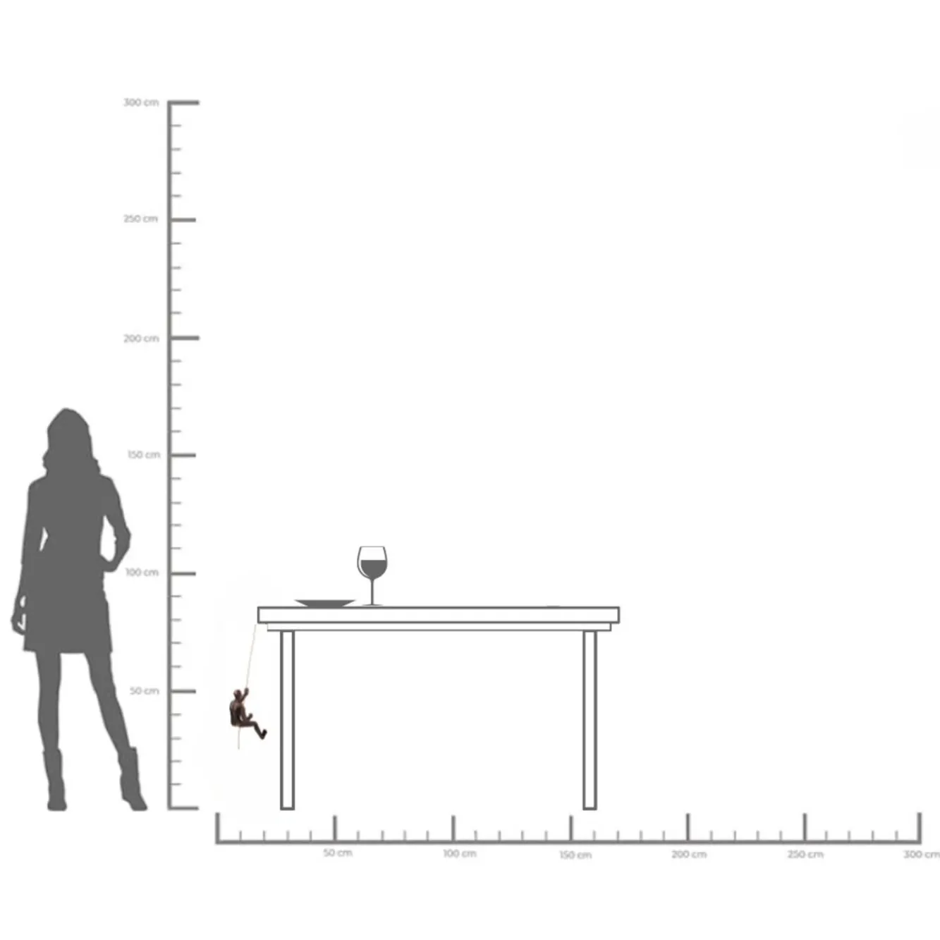 Best KARE Design Dekoracja ścienna Climber Rope 14x23 cm - KARE