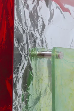 Fashion KARE Design Dekoracja ścienna Crumple żółta 60x90cm - KARE