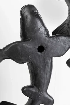 Best KARE Design Dekoracja ścienna czarna ryba Koi włókno szklane Ø160 cm - KARE