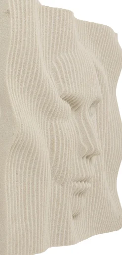 Hot KARE Design Dekoracja ścienna 3D beżowa motyw twarzy 60x60 cm - KARE