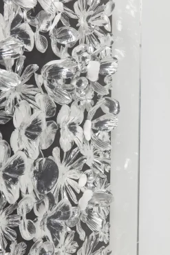 New KARE Design Dekoracja ścienna Frame Flower 100x100 cm srebrna - KARE