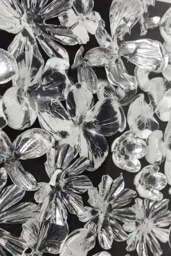 New KARE Design Dekoracja ścienna Frame Flower 100x100 cm srebrna - KARE