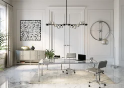 New KARE Design Dekoracja ścienna Frame Flower 100x100 cm srebrna - KARE