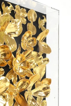 Fashion KARE Design Dekoracja ścienna Gold Flower 60x60 cm - KARE