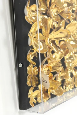 Fashion KARE Design Dekoracja ścienna Gold Flower 60x60 cm - KARE