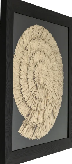 Fashion KARE Design Dekoracja ścienna Golden Snail 120x120 cm czarno-złota - KARE