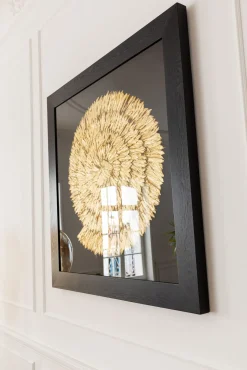 Fashion KARE Design Dekoracja ścienna Golden Snail 120x120 cm czarno-złota - KARE