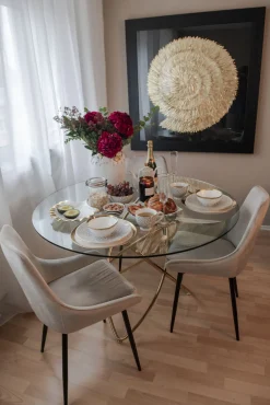 Fashion KARE Design Dekoracja ścienna Golden Snail 120x120 cm czarno-złota - KARE