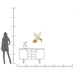 Best KARE Design Dekoracja ścienna Hummingbird Mirror 60x51 cm - KARE