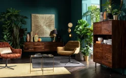 Best KARE Design Dekoracja ścienna Illumino 120x120 cm złota - KARE