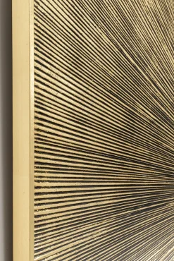 Best KARE Design Dekoracja ścienna Illumino 120x120 cm złota - KARE