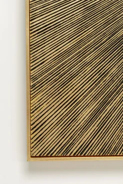 Best KARE Design Dekoracja ścienna Illumino 120x120 cm złota - KARE