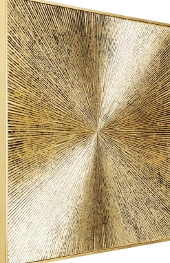 Best KARE Design Dekoracja ścienna Illumino 80x80 cm złota - KARE