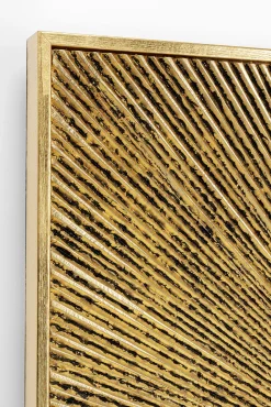 Best KARE Design Dekoracja ścienna Illumino 80x80 cm złota - KARE