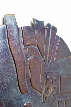 Online KARE Design Dekoracja ścienna Kala Ø45 cm antracytowa antyczna - KARE