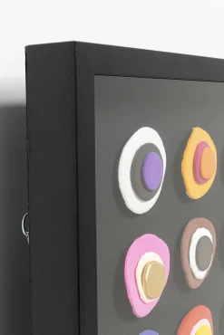 New KARE Design Dekoracja ścienna kolorowa terakota rama czarna 160x60 cm - KARE