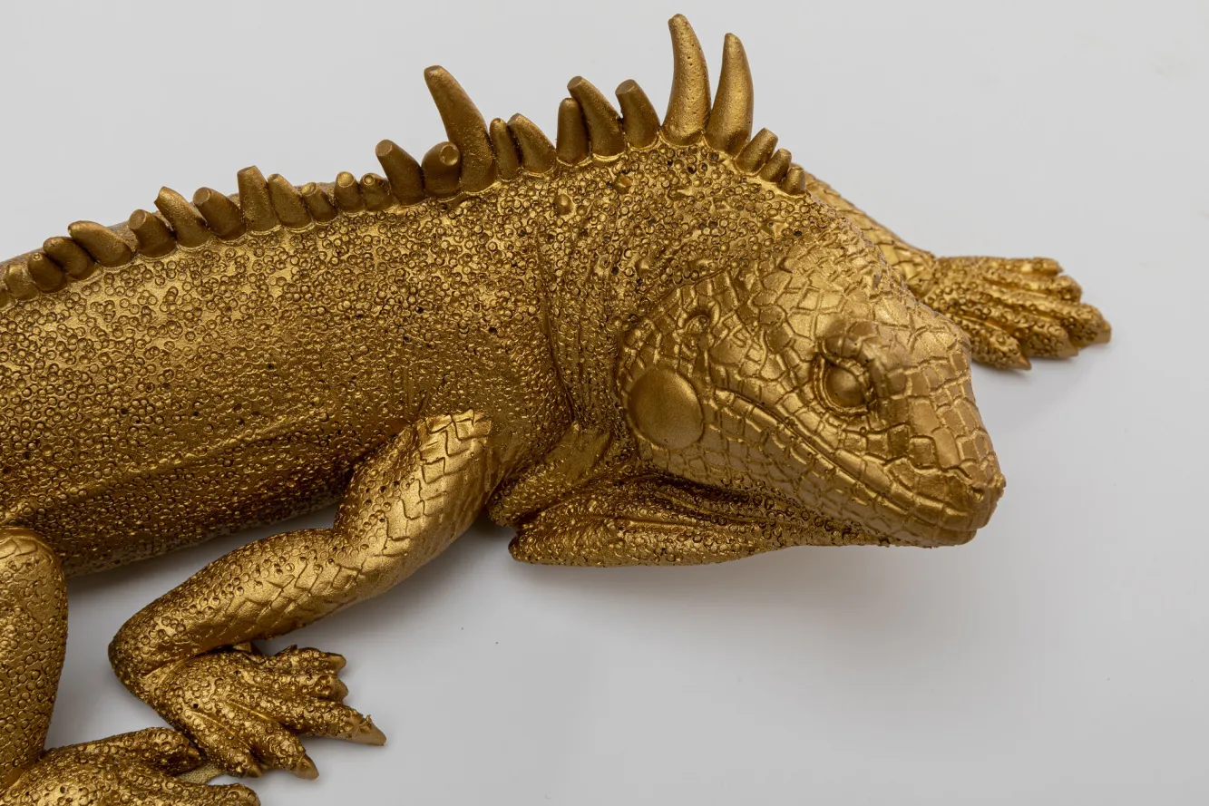 Hot KARE Design Dekoracja ścienna Lizard 11x31 cm złota - KARE