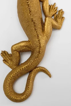 Hot KARE Design Dekoracja ścienna Lizard 11x31 cm złota - KARE