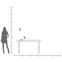 Hot KARE Design Dekoracja ścienna Longicorn Beetle 15x27 cm złota - KARE