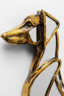 Sale KARE Design Dekoracja ścienna lustrzana motyw zwierzęcy pies 24x38 cm - KARE