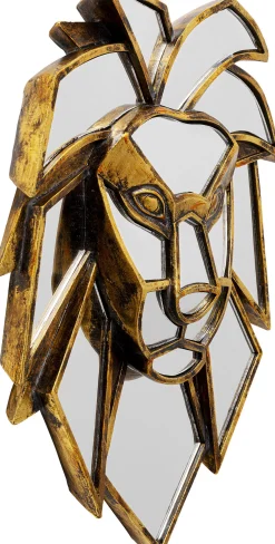 Fashion KARE Design Dekoracja ścienna lustrzana motyw zwierzęcy lew 27x35 cm - KARE