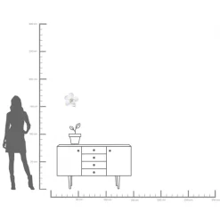 Discount KARE Design Dekoracja ścienna Orchid 24x25 cm biała - KARE