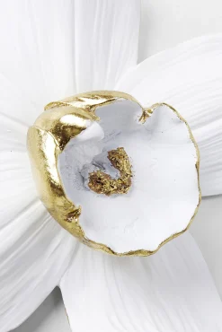 Discount KARE Design Dekoracja ścienna Orchid 24x25 cm biała - KARE