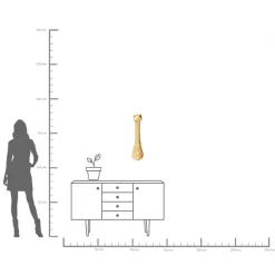 New KARE Design Dekoracja ścienna Ostrich 19x72 cm złota - KARE