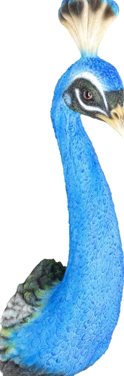 Discount KARE Design Dekoracja ścienna Peacock 16x68 cm niebieska - KARE