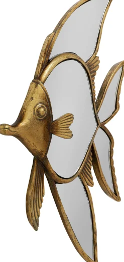 Best KARE Design Dekoracja ścienna Pisces 24x39 cm złota postarzana - lustrzana - KARE