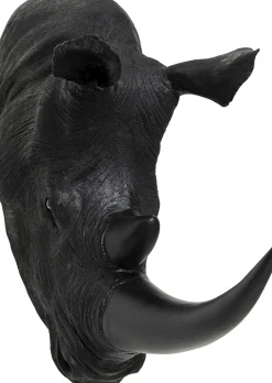 Sale KARE Design Dekoracja ścienna Rhino Head Antique 43x51 cm czarna - KARE