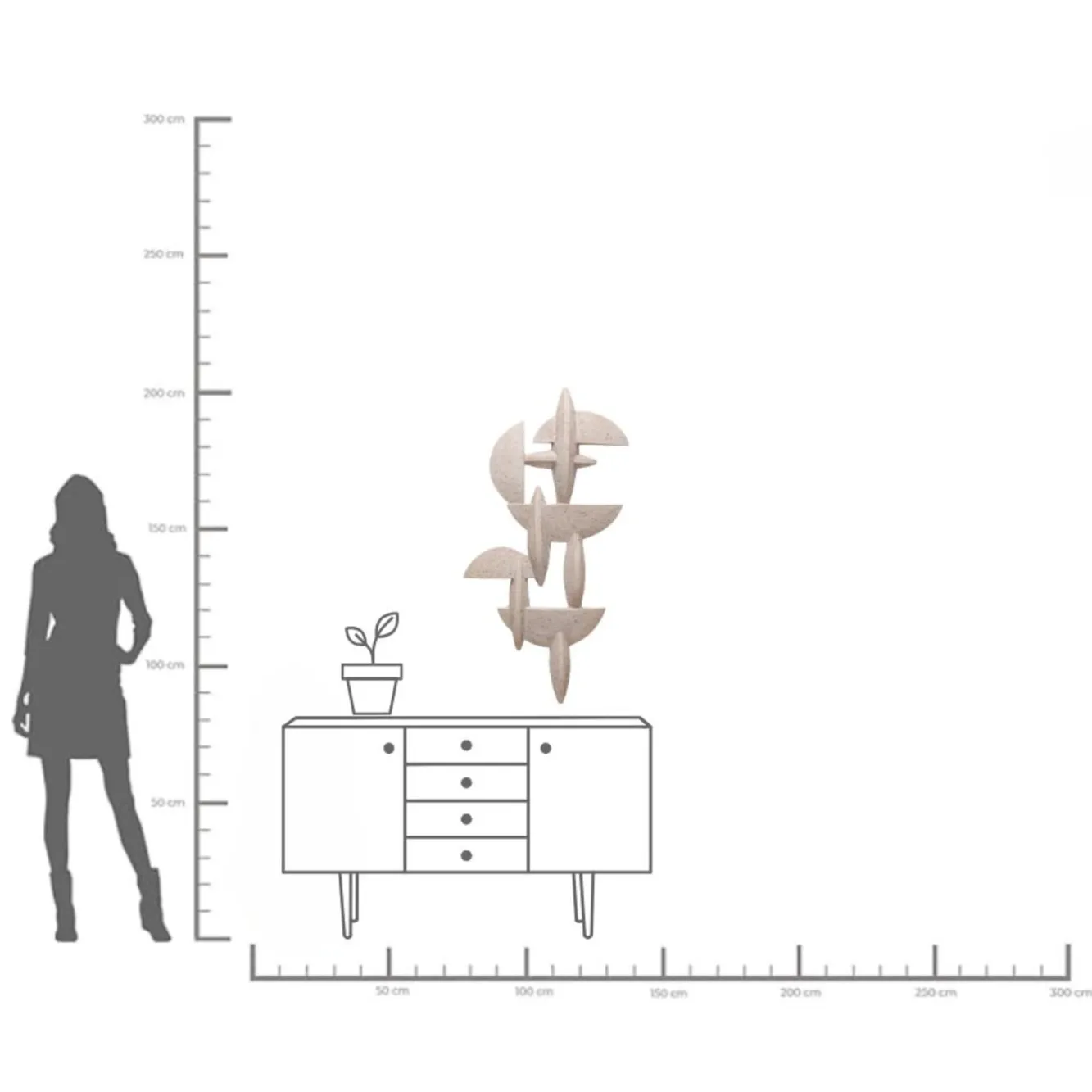 Clearance KARE Design Dekoracja ścienna Rotondo Pezzi 118cm - KARE