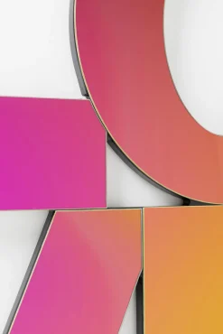 Hot KARE Design Dekoracja ścienna szkło lustrzane napis LOVE 90x90 cm - KARE