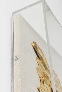 Best KARE Design Dekoracja ścienna Wings 120x120 cm złota - KARE