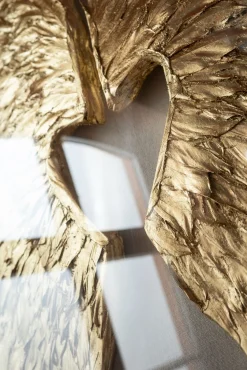 Best KARE Design Dekoracja ścienna Wings 120x120 cm złota - KARE