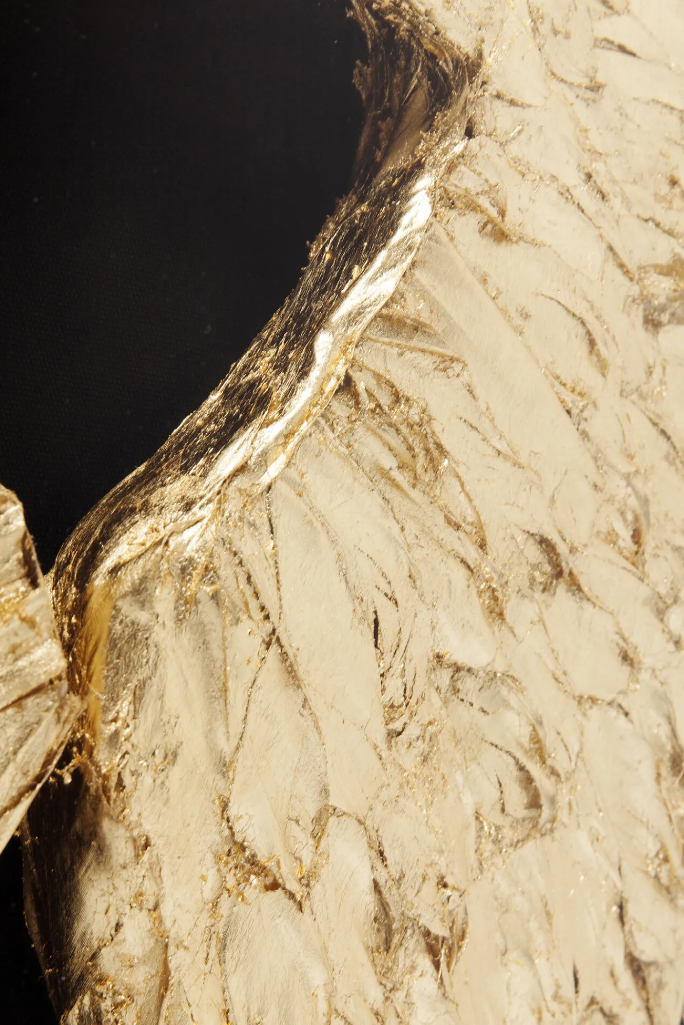 Best KARE Design Dekoracja ścienna Wings 120x120 cm złoto-czarna - KARE