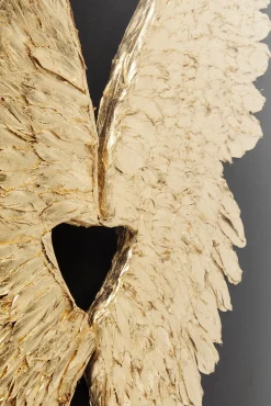 Best KARE Design Dekoracja ścienna Wings 120x120 cm złoto-czarna - KARE