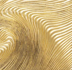 Discount KARE Design Dekoracja ścienna złote fale 60x120 cm - KARE