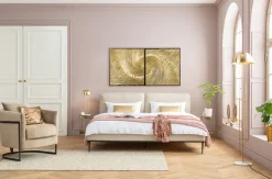 Discount KARE Design Dekoracja ścienna złote fale 60x120 cm - KARE