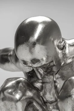 Sale KARE Design Dekoracja stojąca Athlete XL 100x64 cm srebrna - KARE