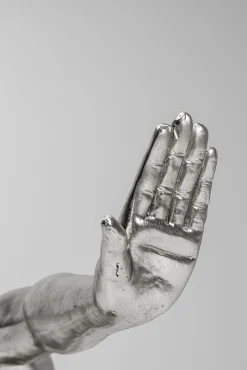 Sale KARE Design Dekoracja stojąca Athlete XL 100x64 cm srebrna - KARE