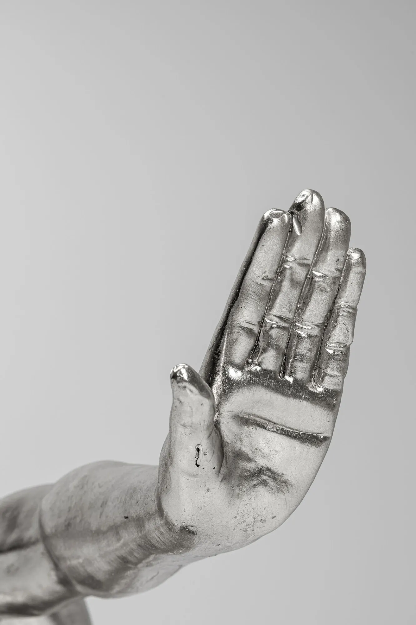 Sale KARE Design Dekoracja stojąca Athlete XL 100x64 cm srebrna - KARE