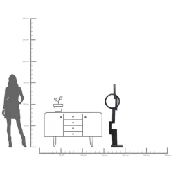 Best KARE Design Dekoracja stojąca Balance 36x148 cm czarna - KARE